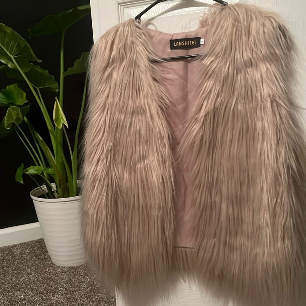 Faux fur vest